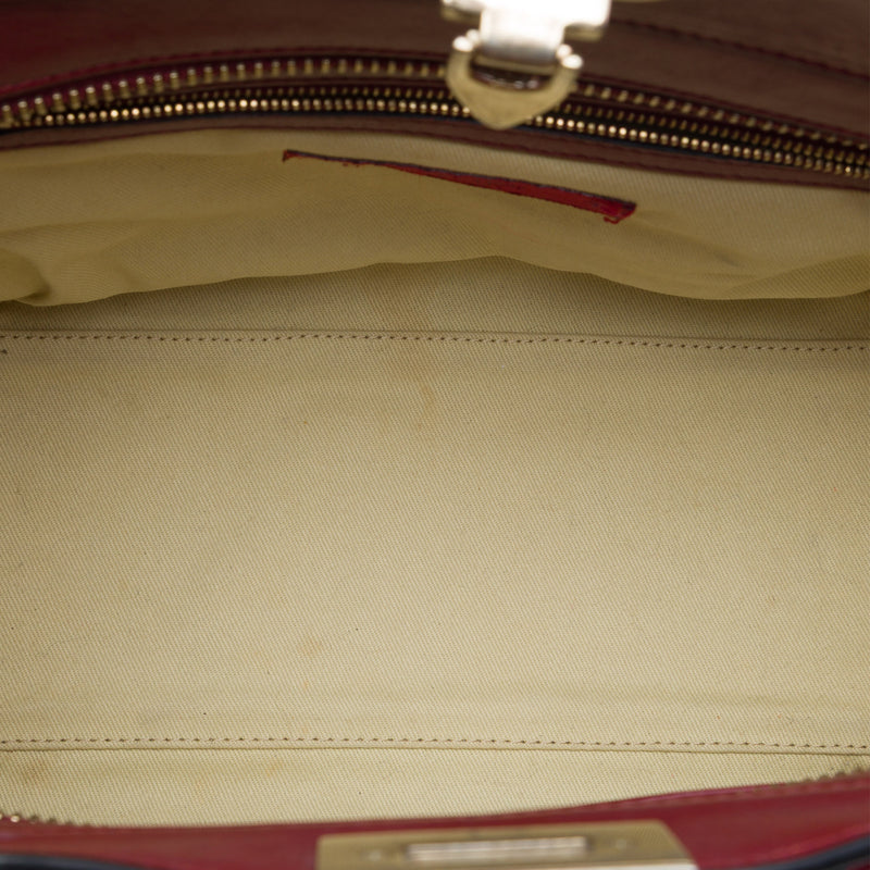 Medium Leather Rockstud Double Handle Tote - Image 4