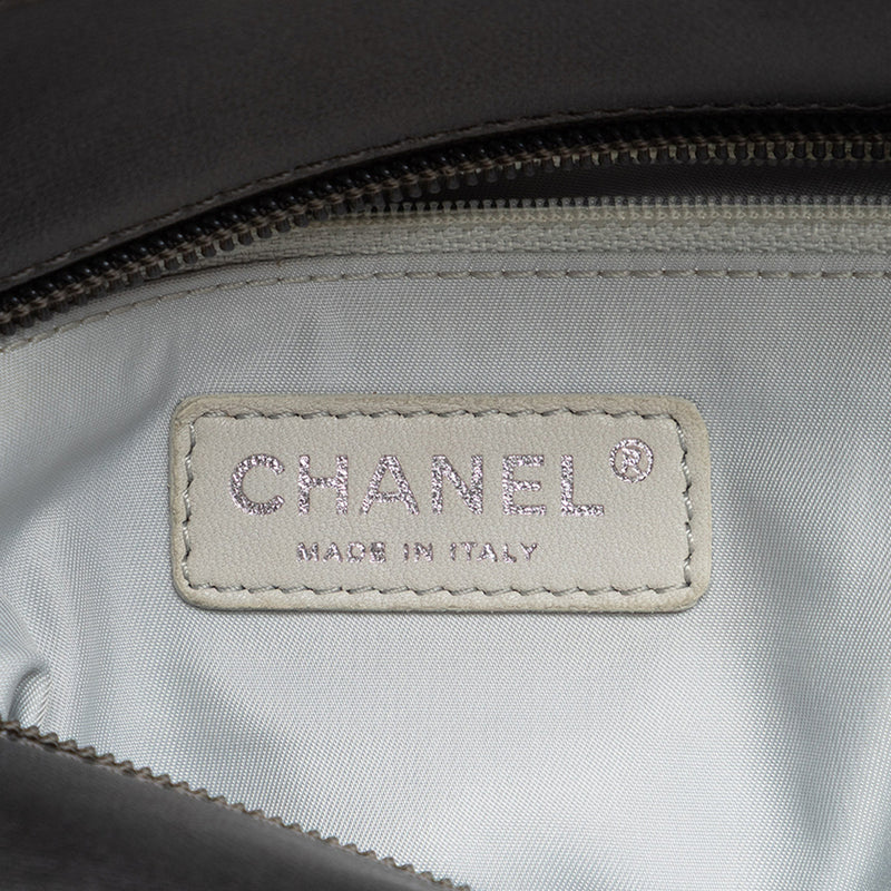 Small Bicolor Quilted Coated Canvas Paris Biarritz Tote - Image 5
