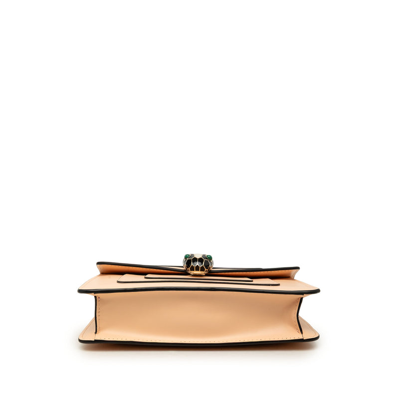Small Leather Square Serpenti Forever Chain Crossbody - Image 3