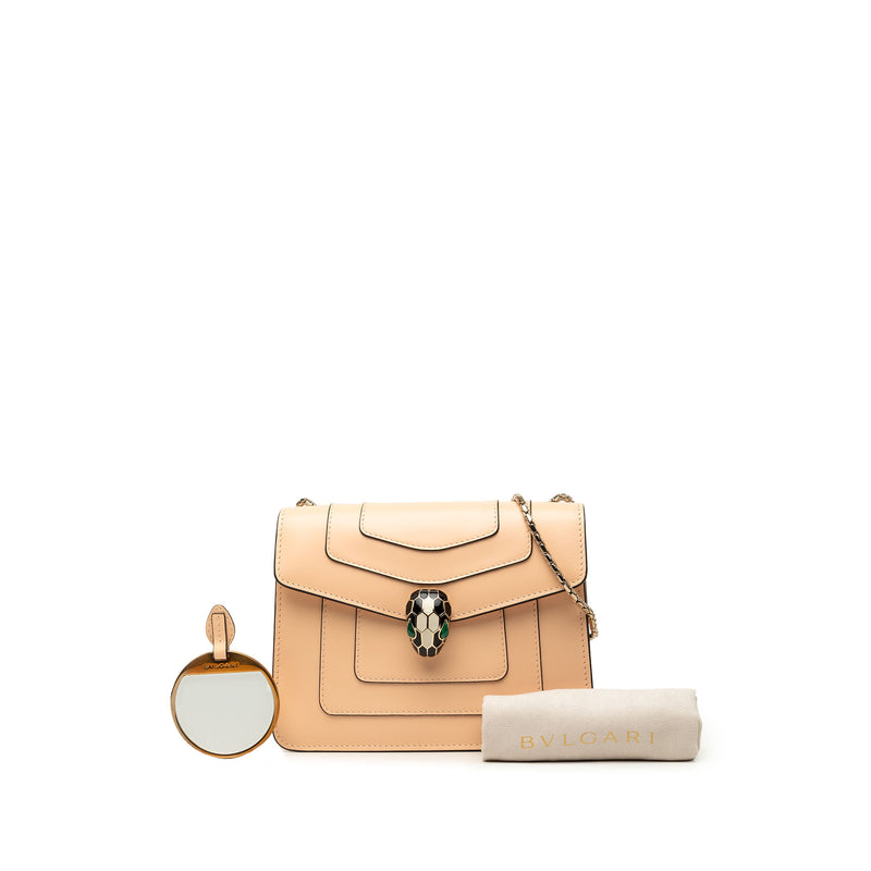Small Leather Square Serpenti Forever Chain Crossbody - Image 7