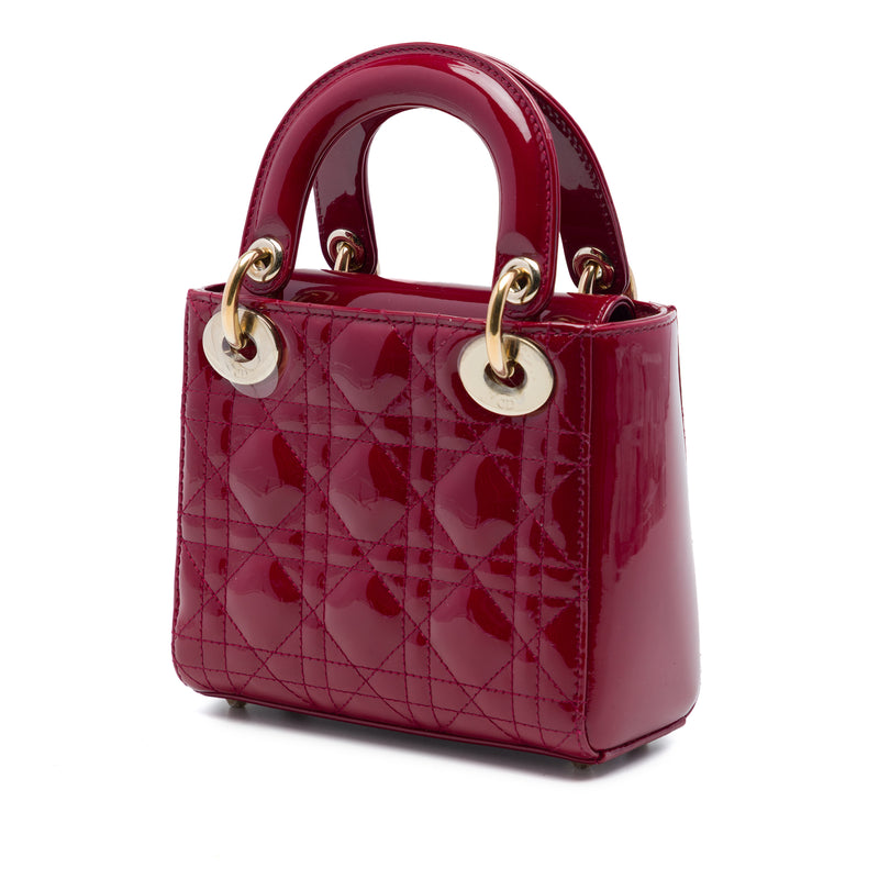 Mini Patent Cannage Lady Dior - Image 2