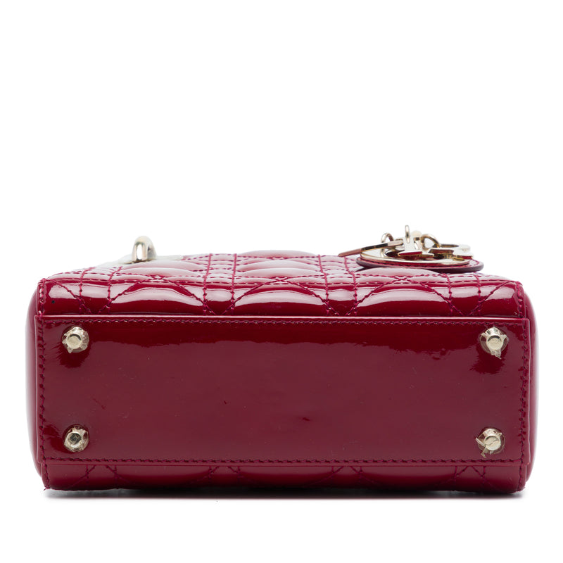 Mini Patent Cannage Lady Dior - Image 3