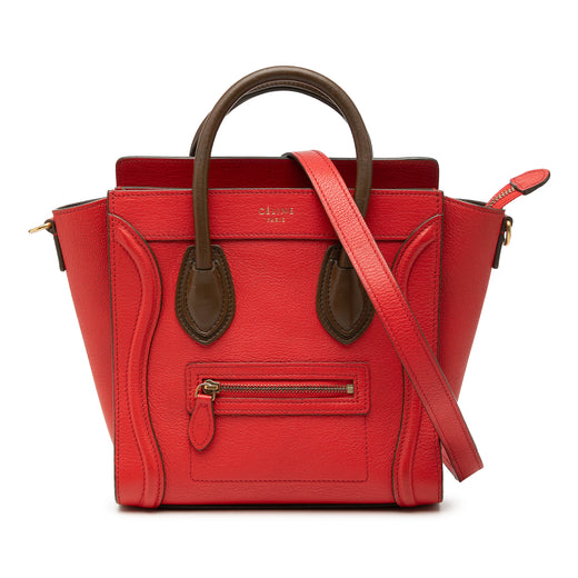 Nano Bicolor Leather Luggage Tote - Image 1