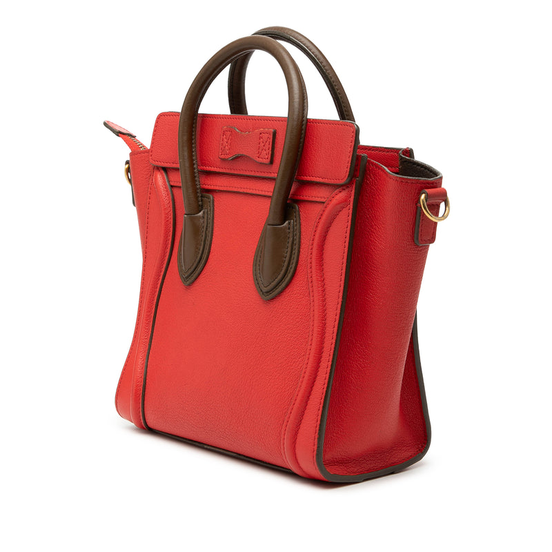 Nano Bicolor Leather Luggage Tote - Image 2