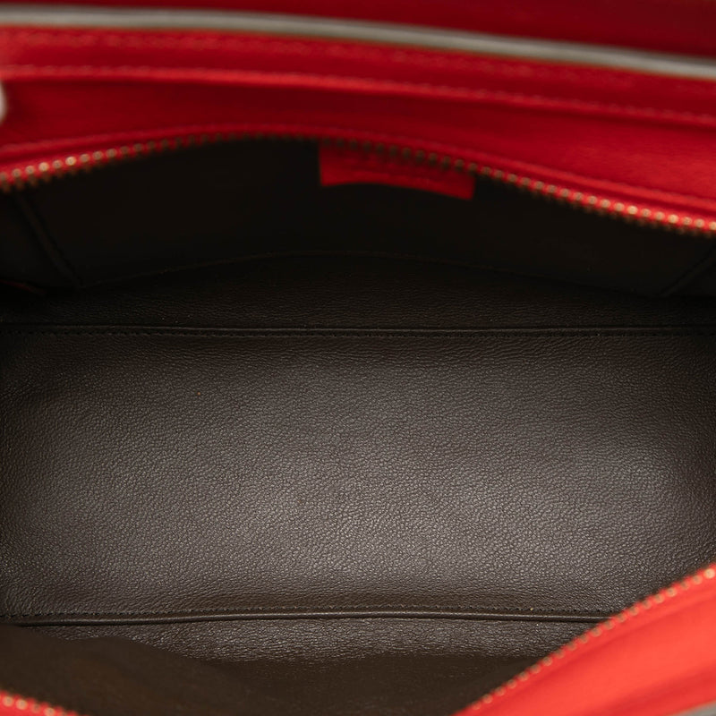 Nano Bicolor Leather Luggage Tote - Image 4
