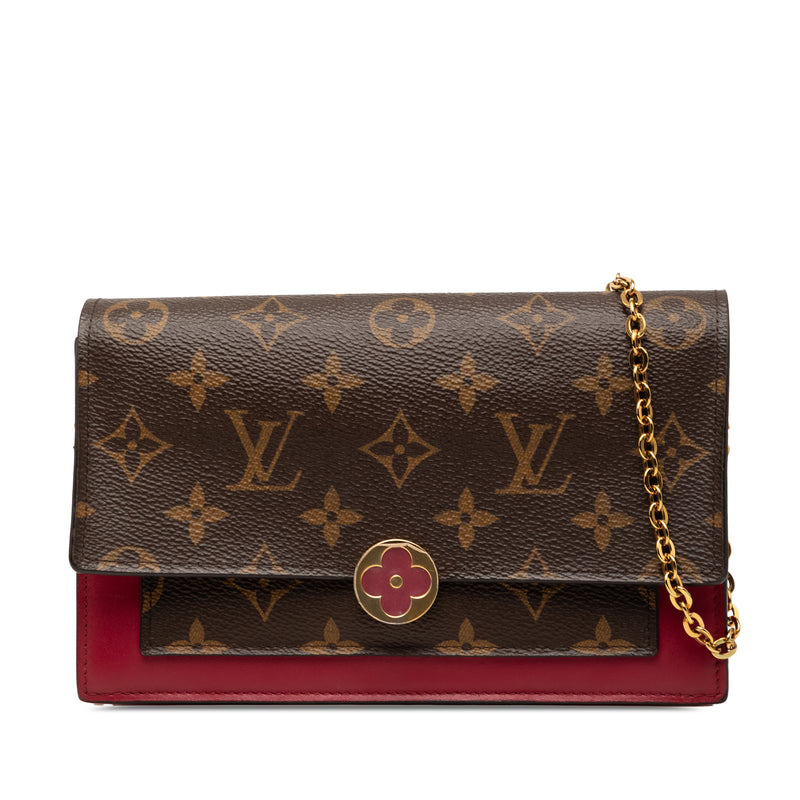 Monogram Flore Wallet On Chain