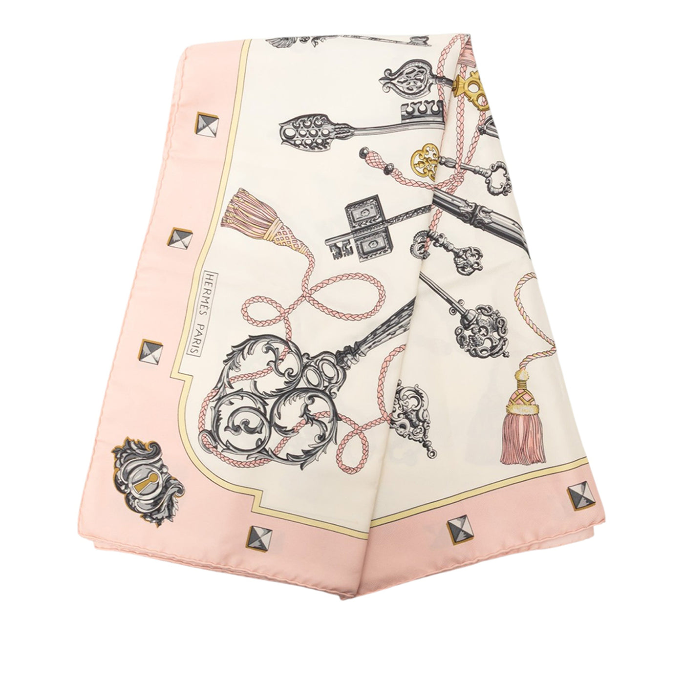 Les Cles Silk Scarf 90 - Image 1