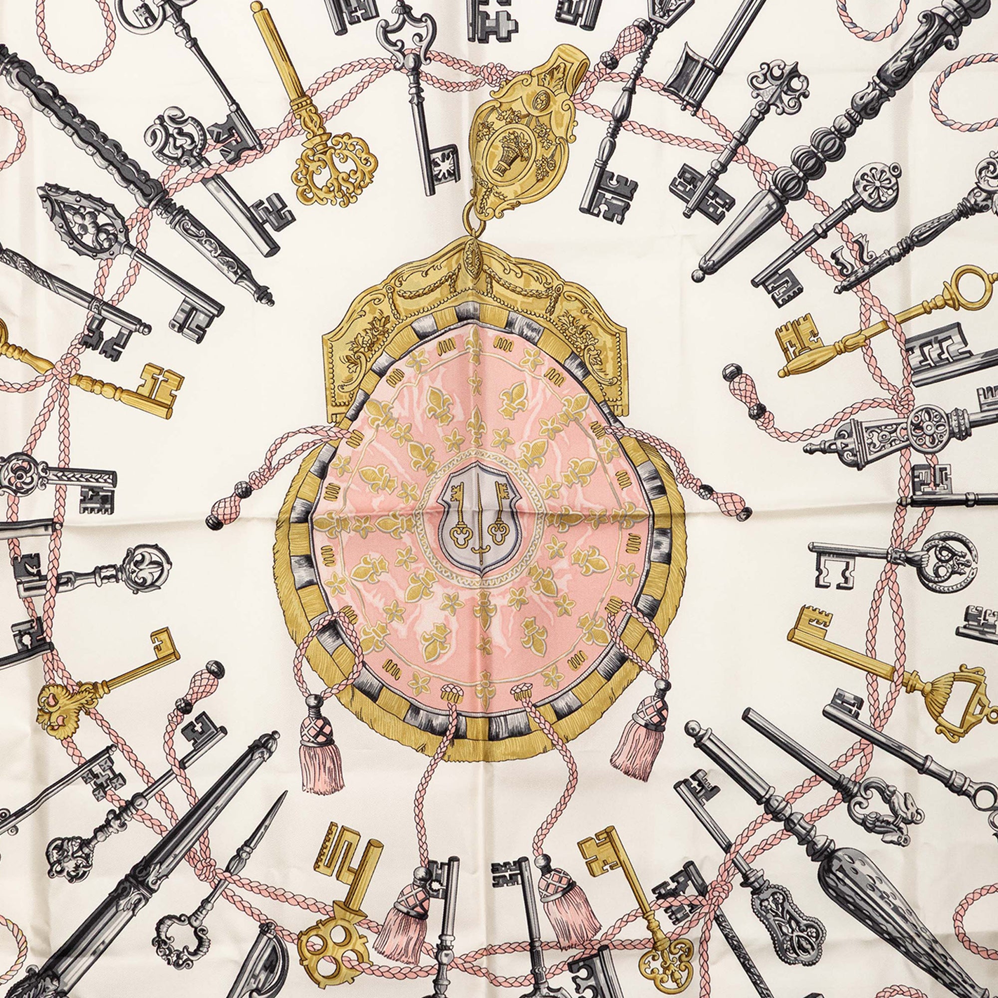 Les Cles Silk Scarf 90 - Image 6