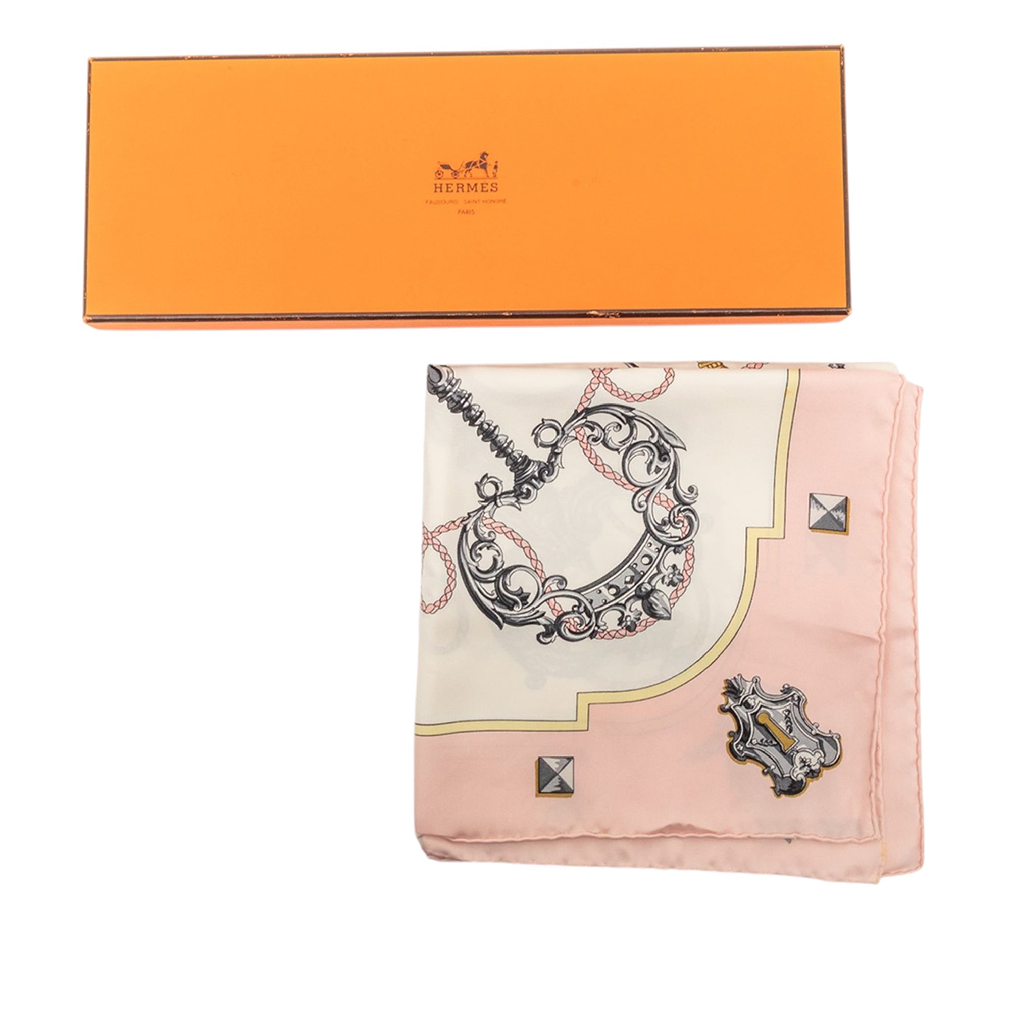 Les Cles Silk Scarf 90 - Image 7