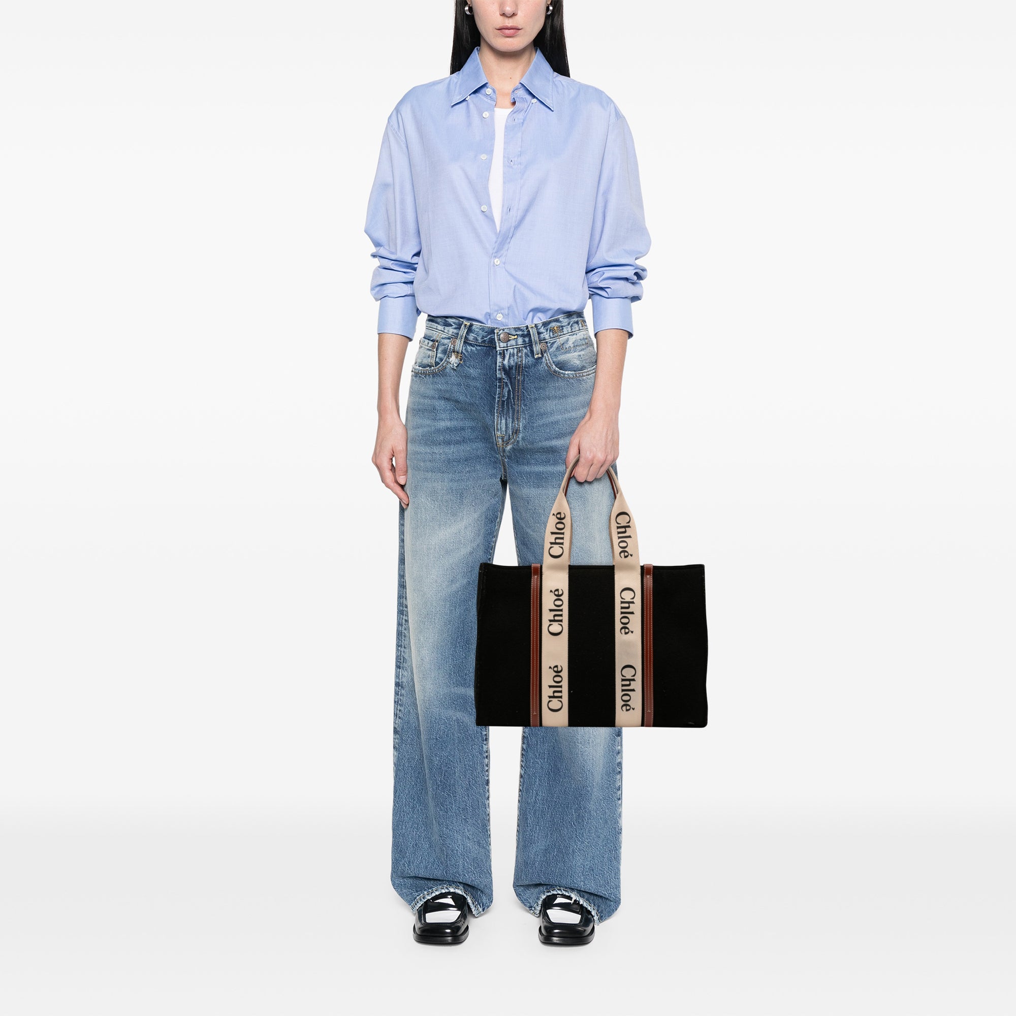 Large Wool Woody Tote - Image 11