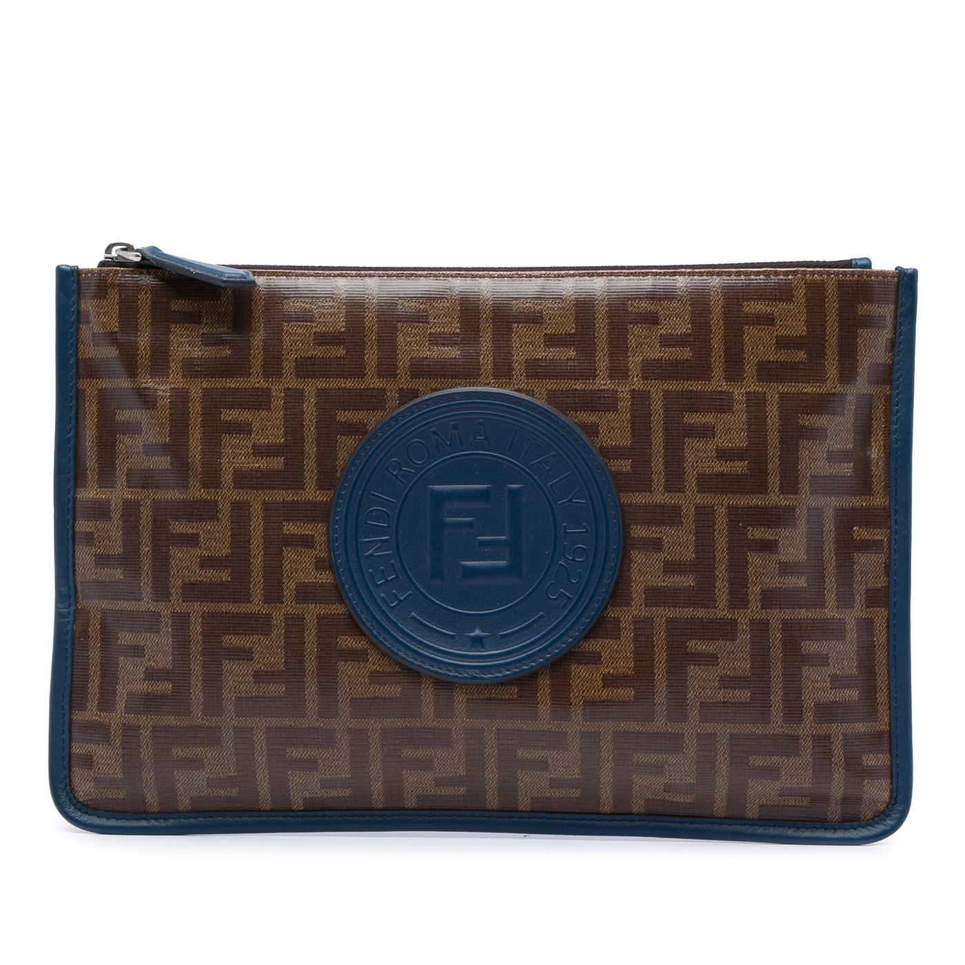 Zucca Coated Canvas Clutch - Image 1