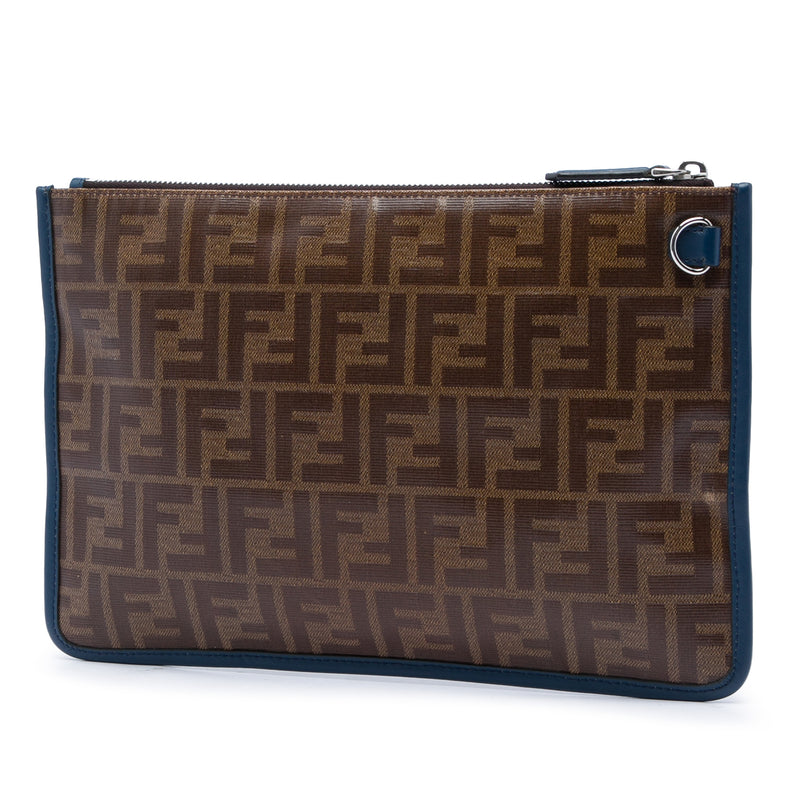 Zucca Coated Canvas Clutch - Image 2