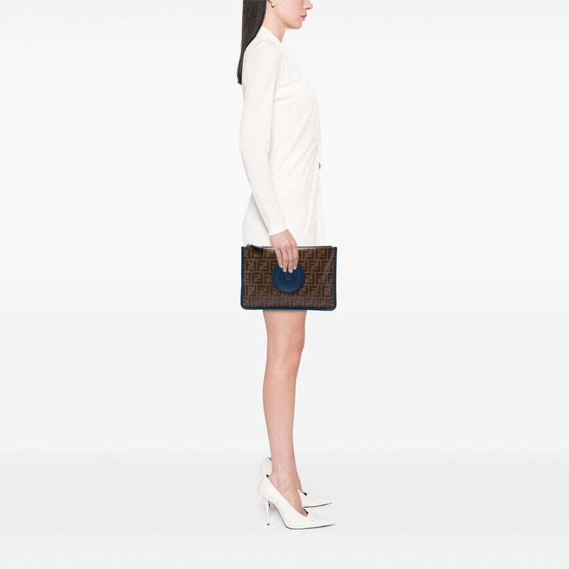 Zucca Coated Canvas Clutch - Image 5