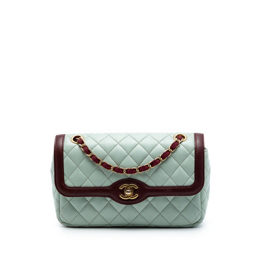 Small Quilted Lambskin Two Tone Day Flap - Image 1