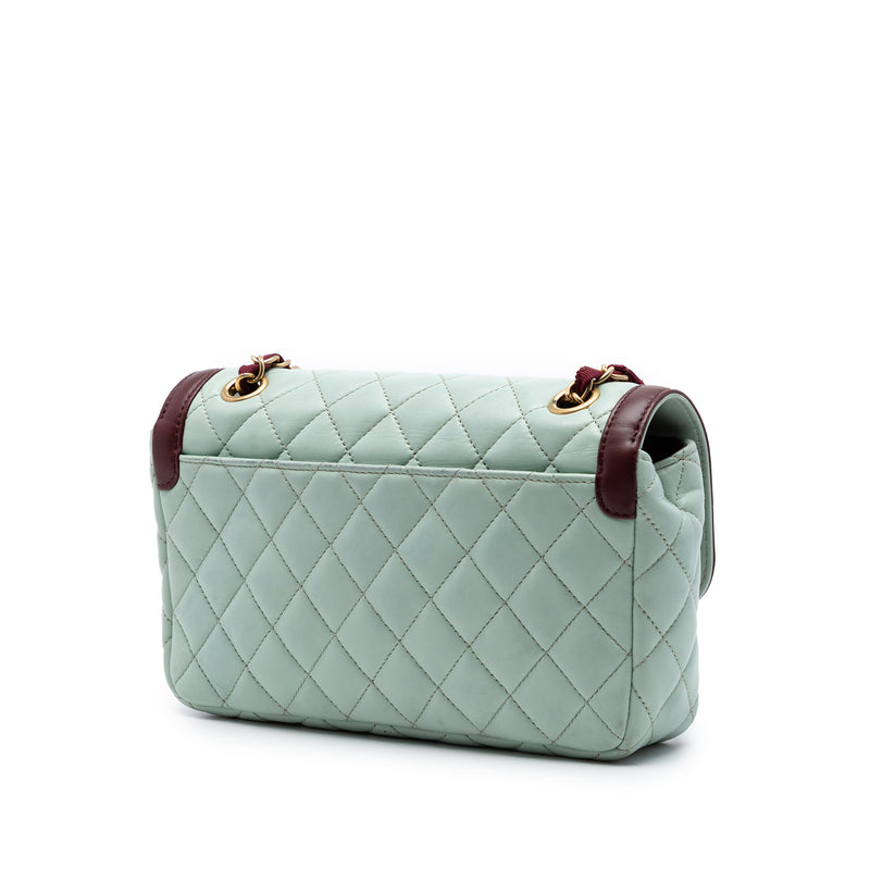 Small Quilted Lambskin Two Tone Day Flap - Image 2