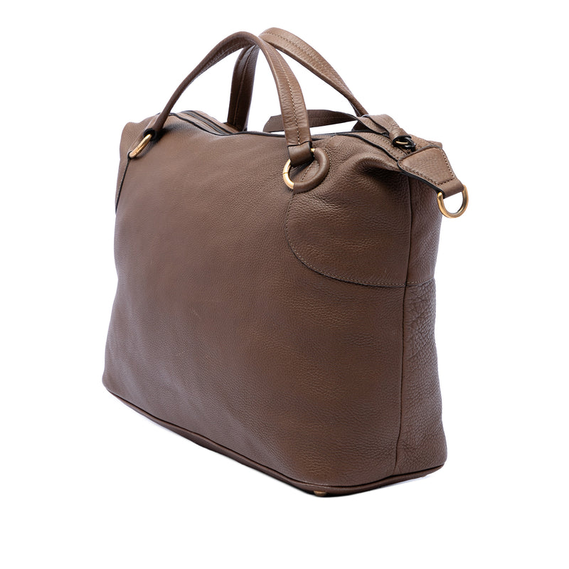 Calfskin Twill Satchel - Image 2