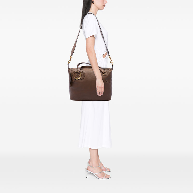 Calfskin Twill Satchel - Image 6