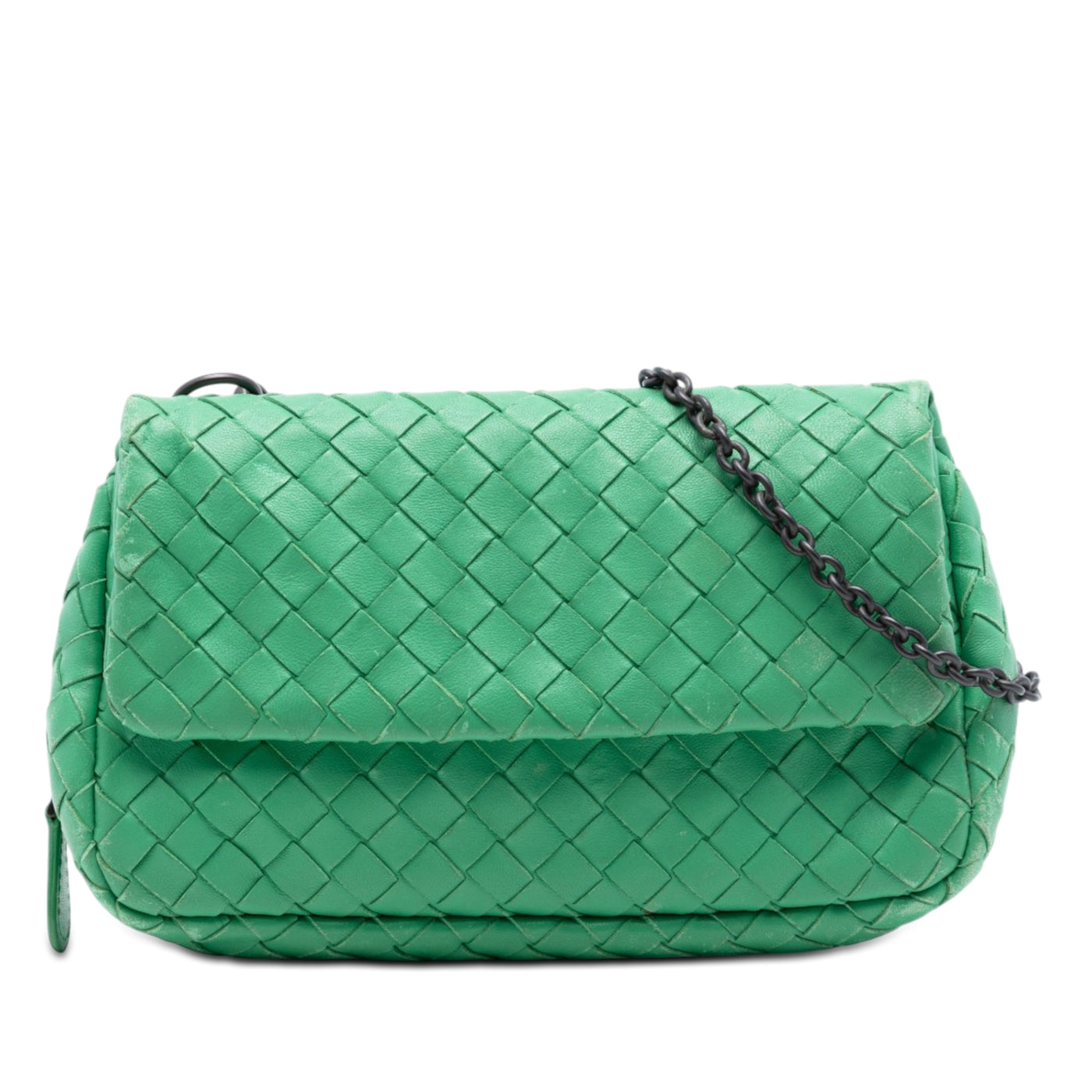 Mini Nappa Intrecciato Expandable Chain Flap Crossbody - Image 1