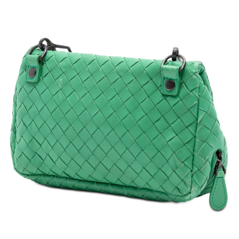 Mini Nappa Intrecciato Expandable Chain Flap Crossbody - Image 2