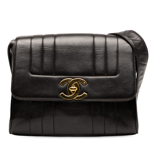 Vertical Quilt Lambskin Flap - Image 1