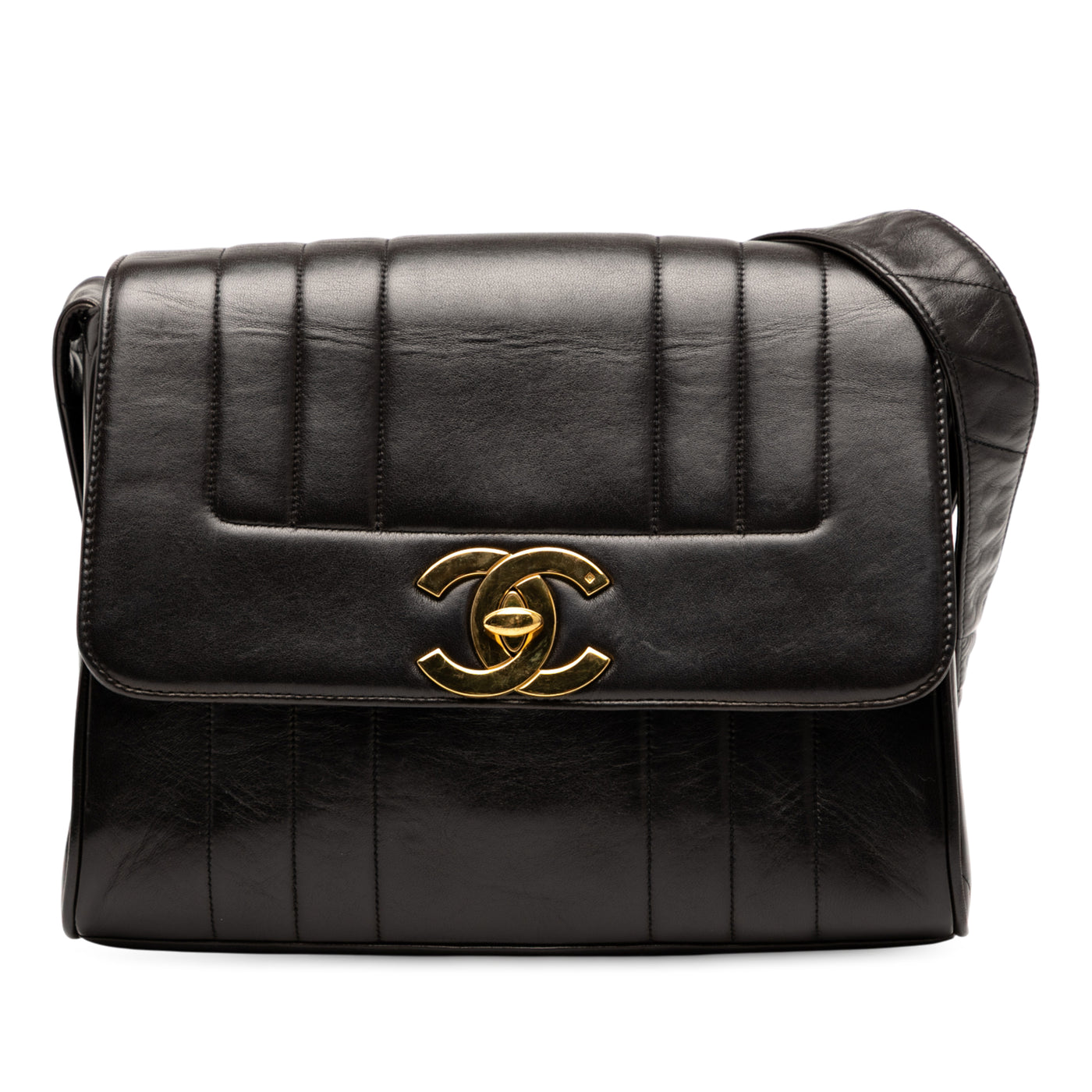 Vertical Quilt Lambskin Flap - Image 1
