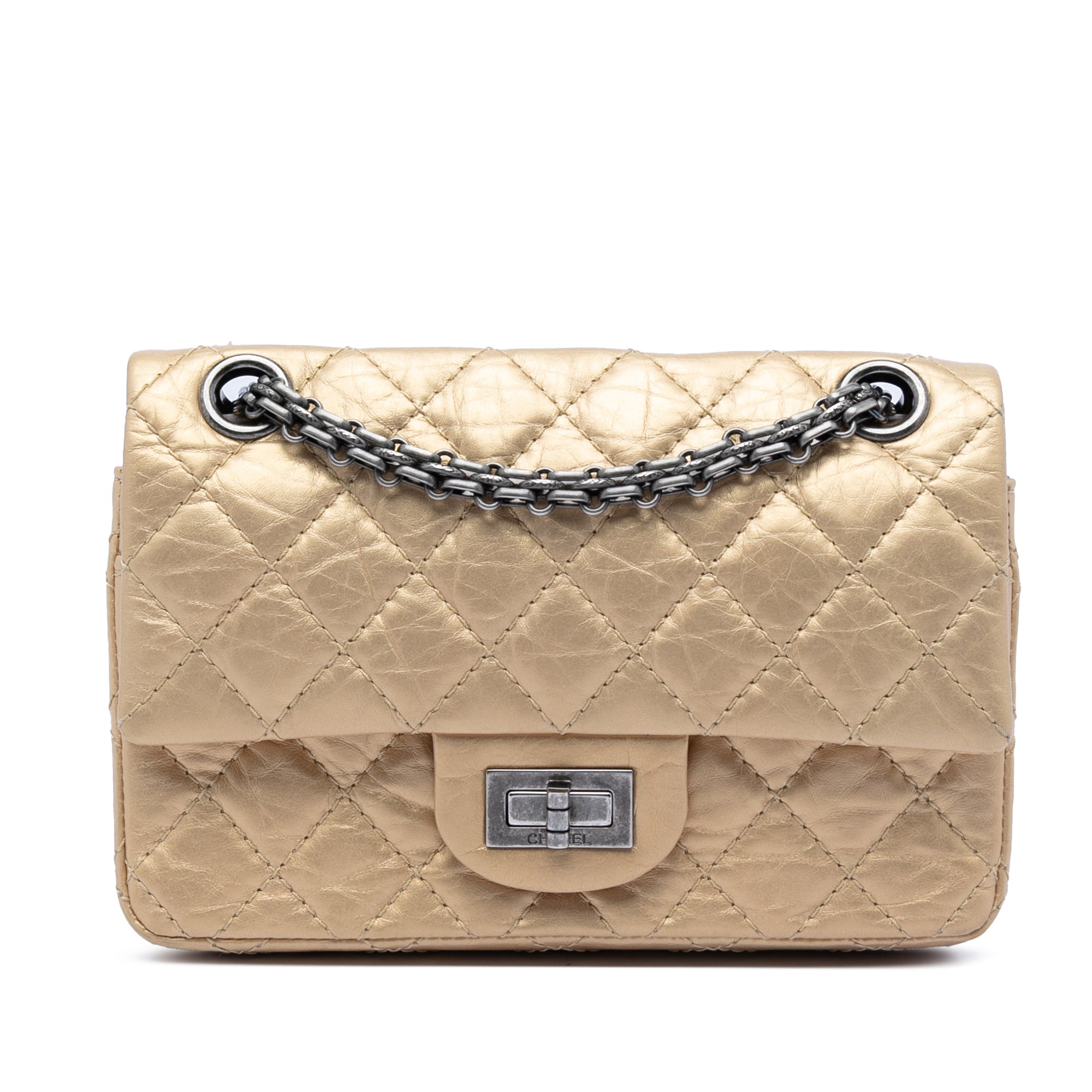 Quilted Aged Calfskin Reissue 2.55 Double Flap 224 - Image 1