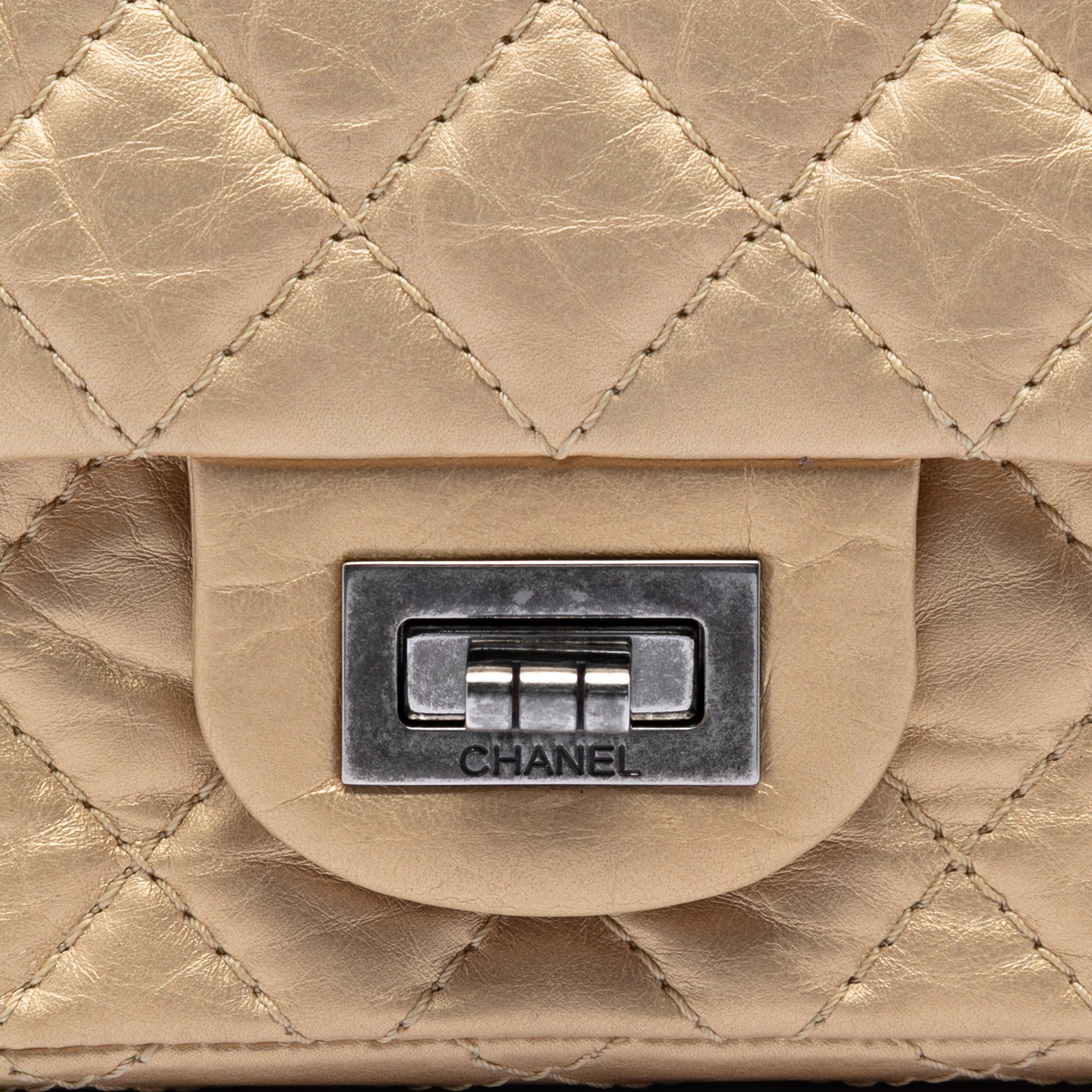 Quilted Aged Calfskin Reissue 2.55 Double Flap 224 - Image 5