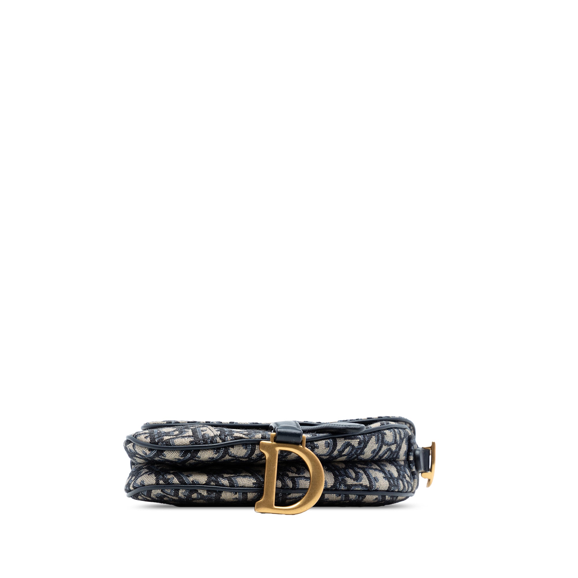 Mini Oblique Canvas Saddle Bag - Image 3