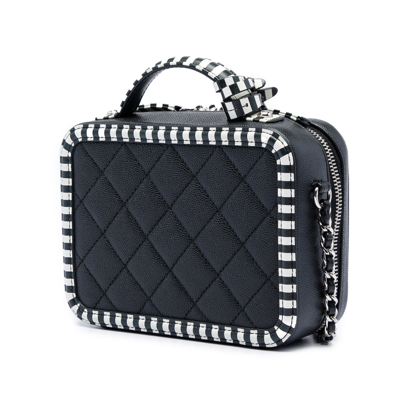 Small Caviar Striped CC Filigree Vanity Case - Image 2