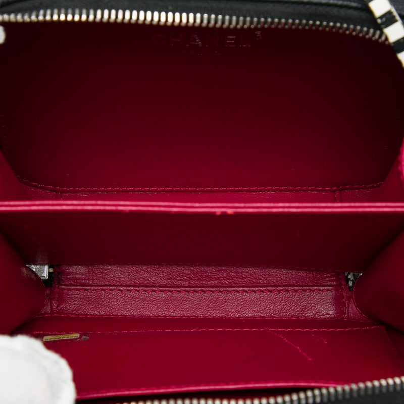 Small Caviar Striped CC Filigree Vanity Case - Image 4