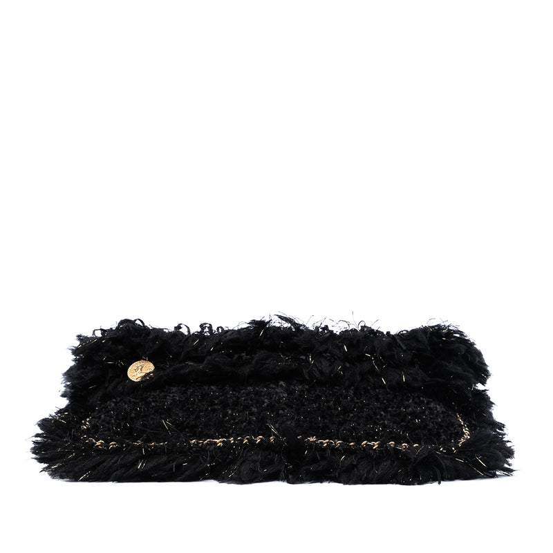 Paris Cosmopolite Tweed Fringe Clutch - Image 3