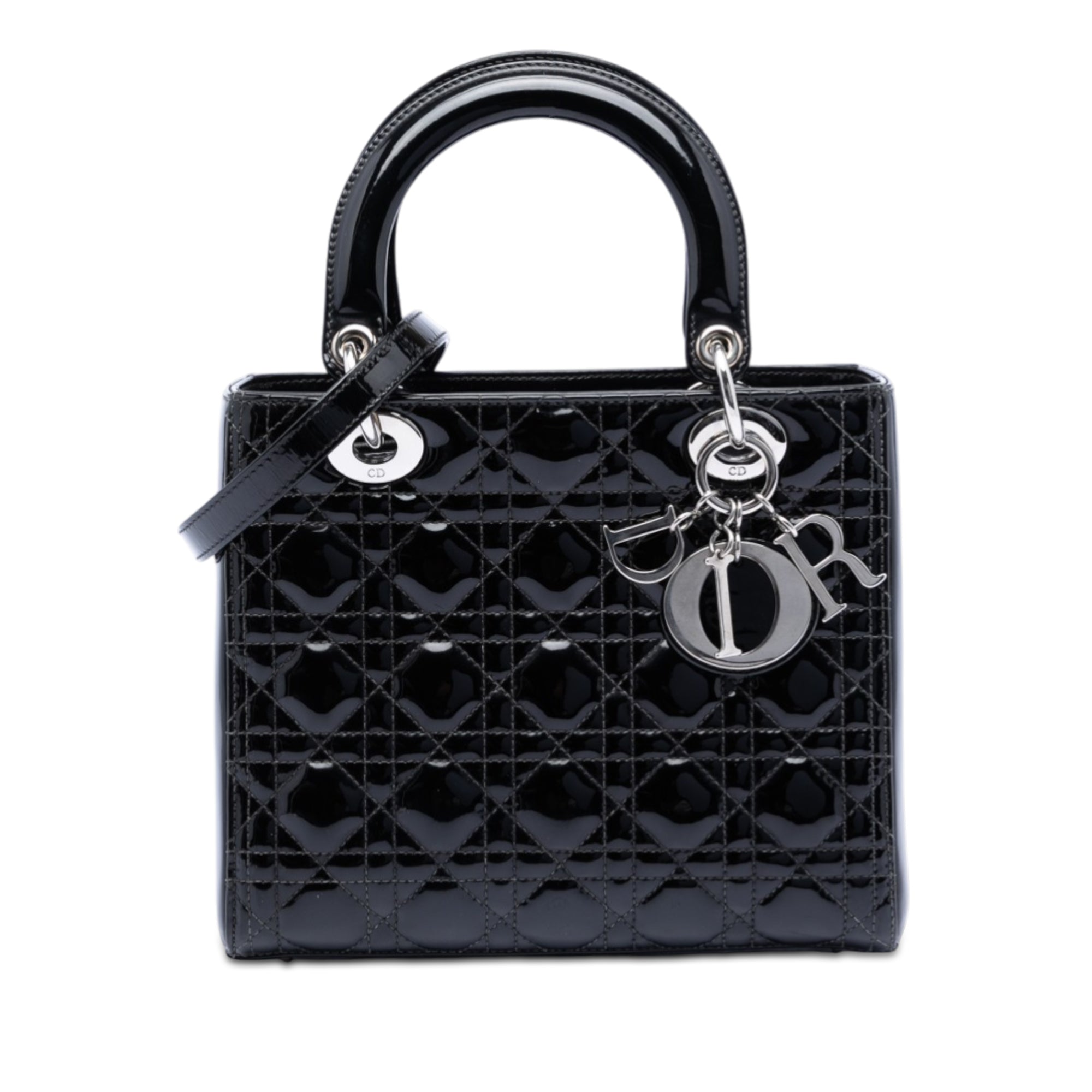 Medium Patent Cannage Lady Dior - Image 1