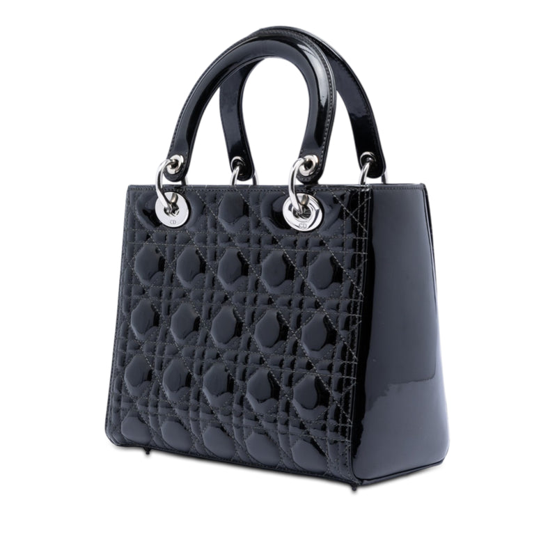 Medium Patent Cannage Lady Dior - Image 2