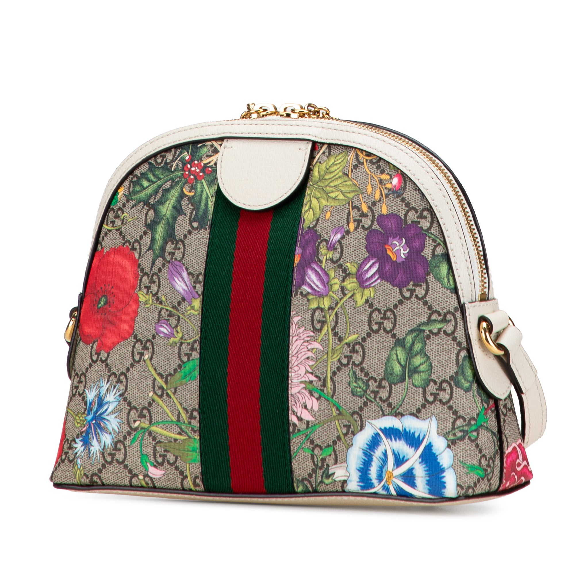 Small GG Supreme Web  Flora Ophidia Dome Crossbody - Image 2