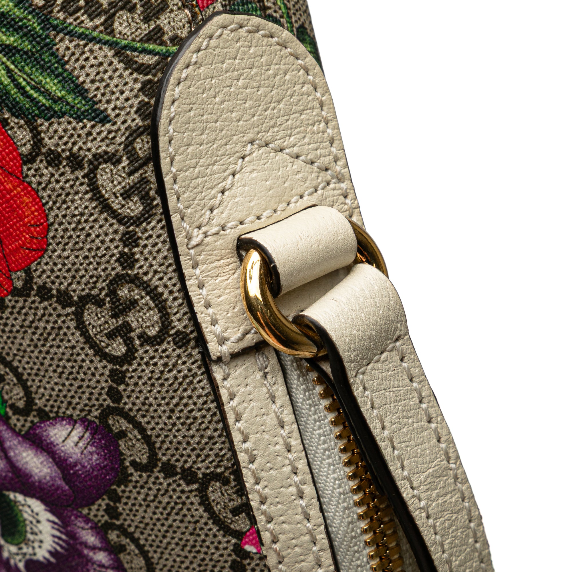 Small GG Supreme Web  Flora Ophidia Dome Crossbody - Image 9