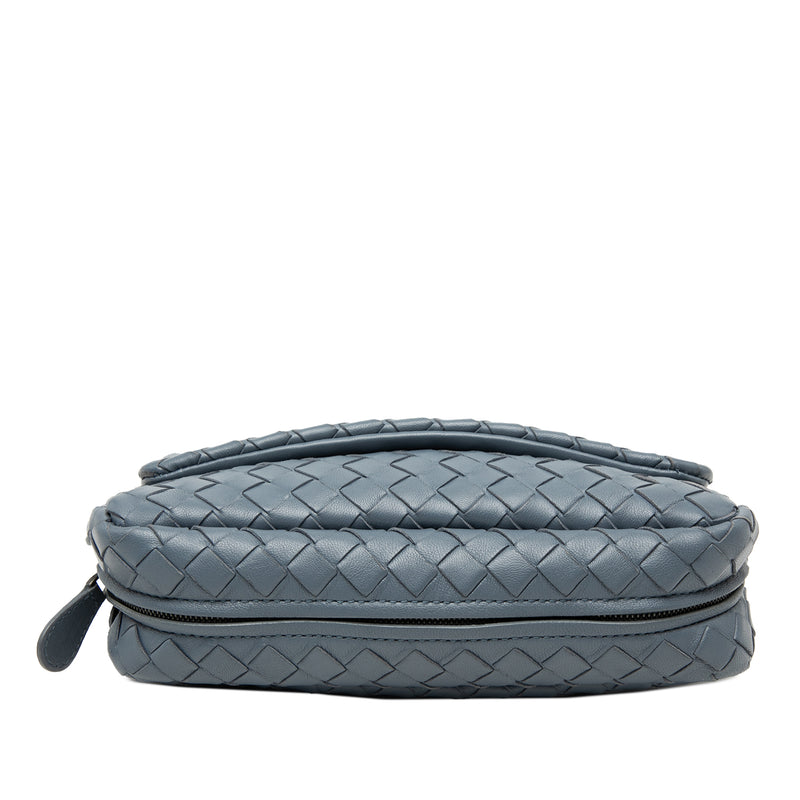 Mini Nappa Intrecciato Expandable Chain Flap Crossbody - Image 3