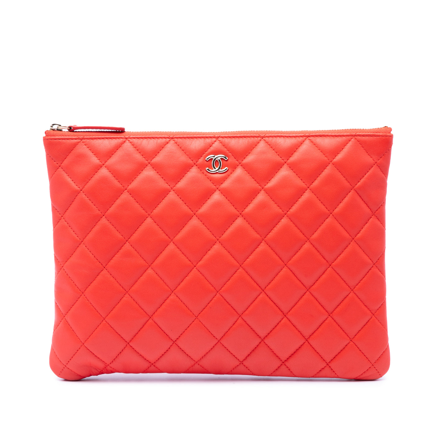 Medium Quilted Lambskin O Case Clutch - Image 1