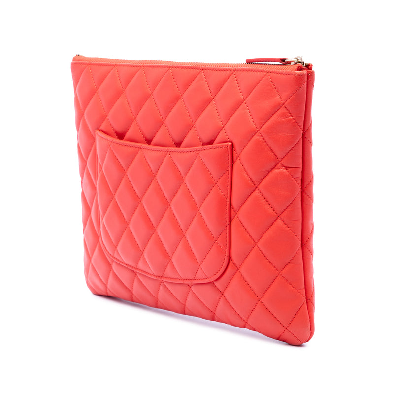 Medium Quilted Lambskin O Case Clutch - Image 2