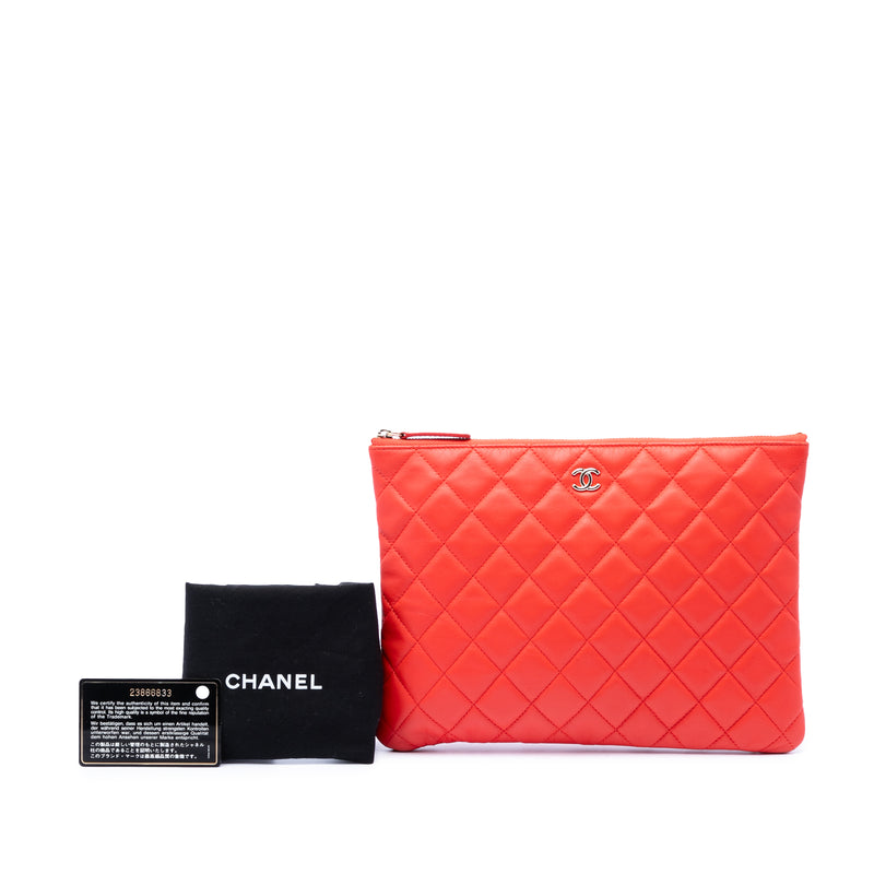 Medium Quilted Lambskin O Case Clutch - Image 7
