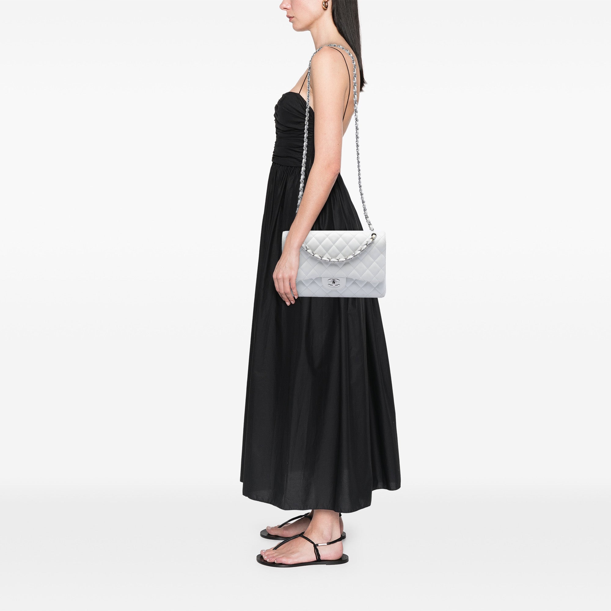 Jumbo Classic Caviar Double Flap - Image 7