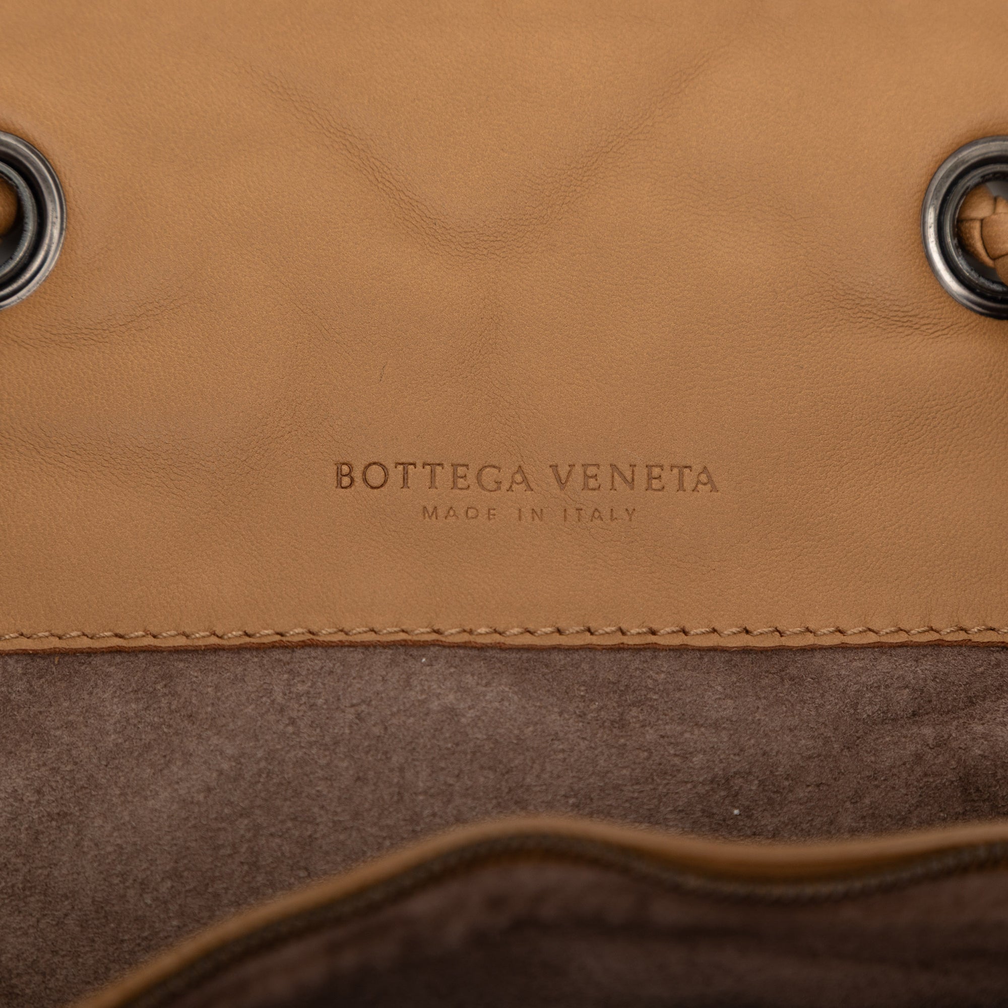 Intrecciato Trimmed Leather Croisette Drawstring Tote - Image 5