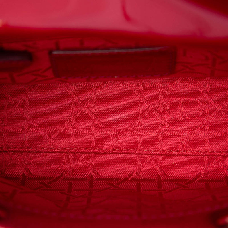 Mini Patent Cannage Lady Dior - Image 5