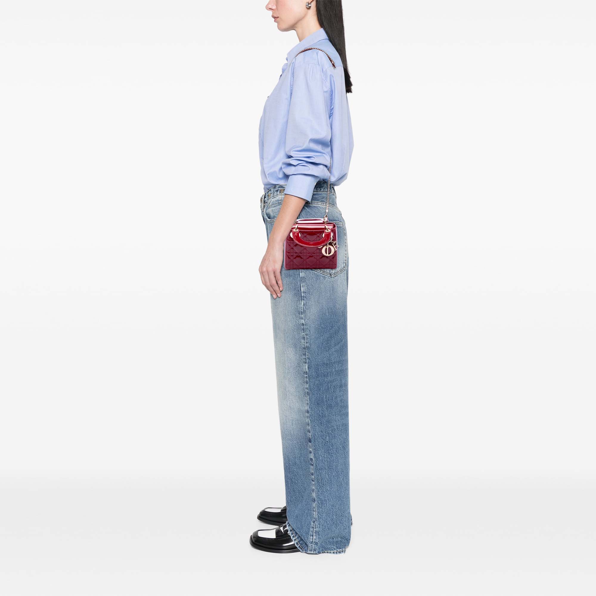 Mini Patent Cannage Lady Dior - Image 6