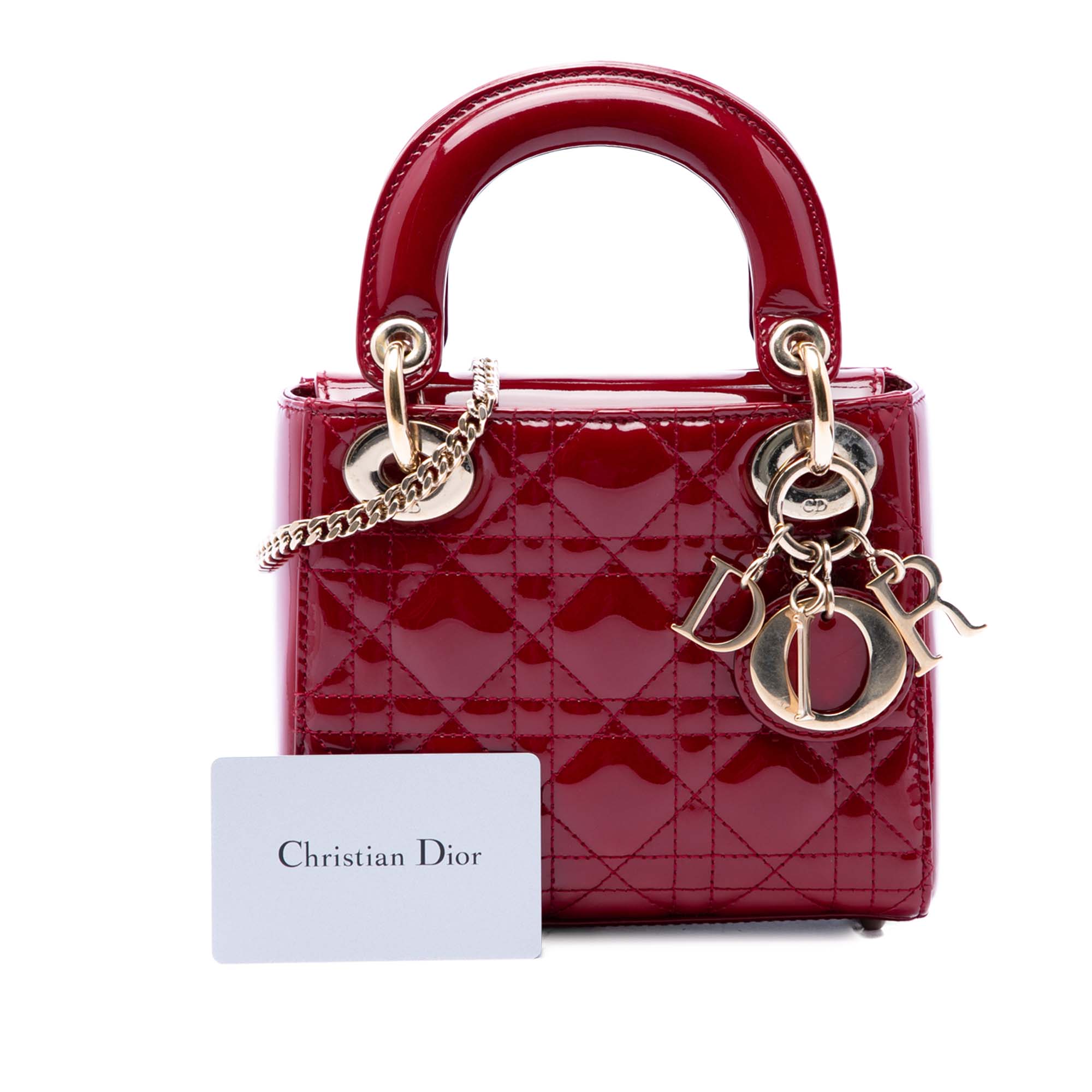 Mini Patent Cannage Lady Dior - Image 7