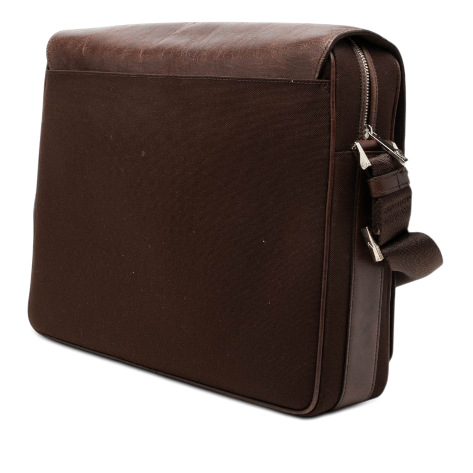Leather and Canvas Santos Messenger Bag - Image 2