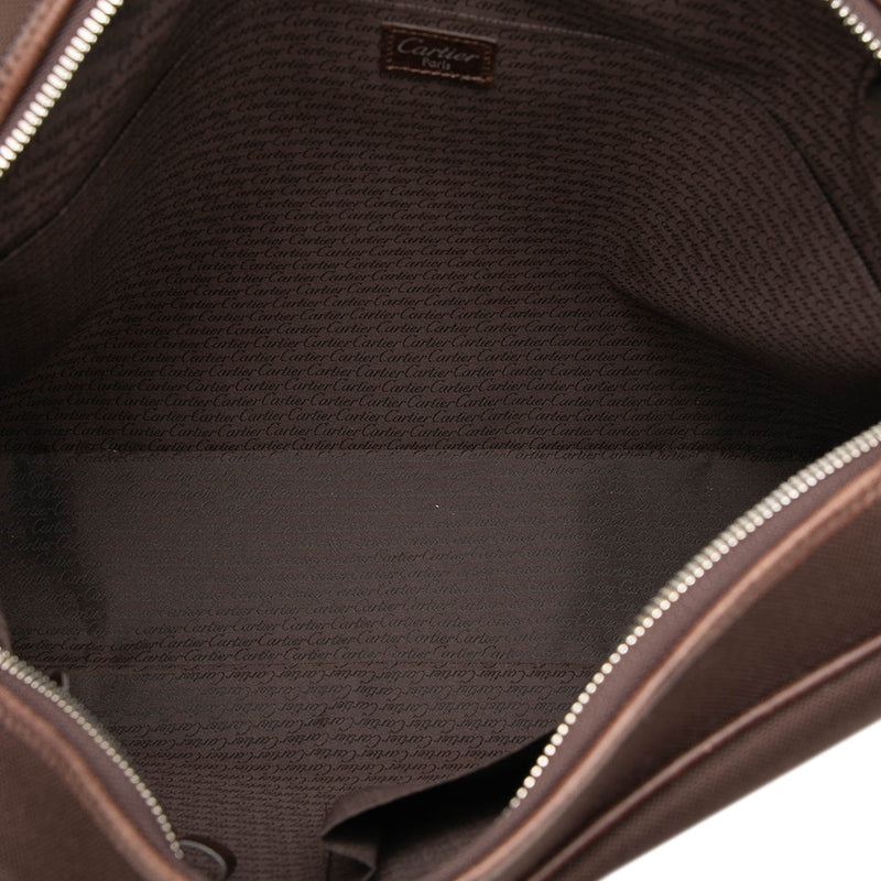 Leather and Canvas Santos Messenger Bag - Image 4