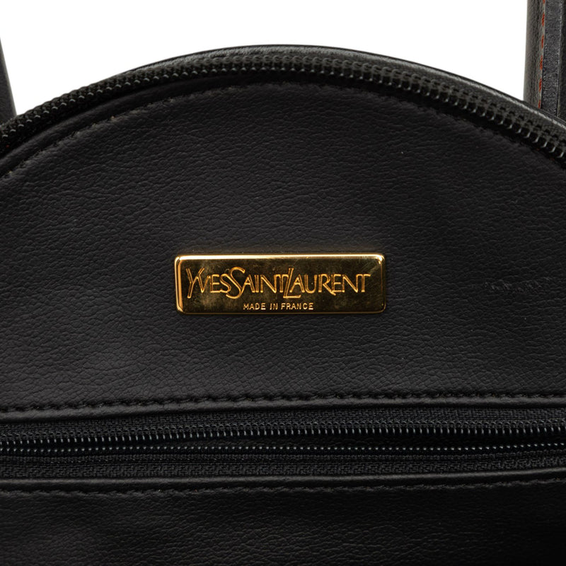 Leather Y Cutout Satchel - Image 5
