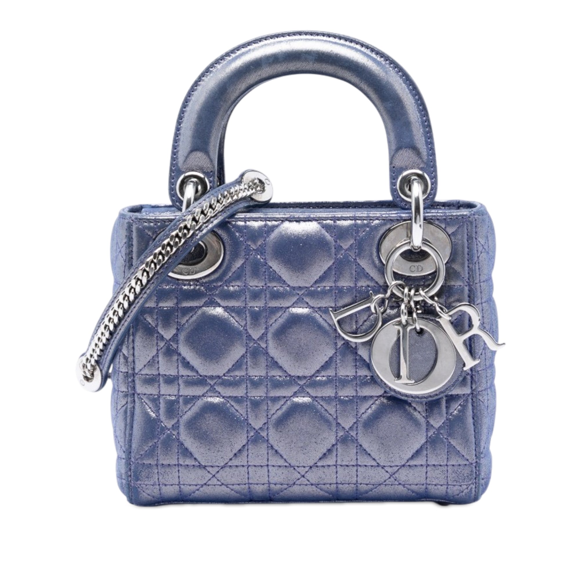 Mini Iridescent Lambskin Cannage Lady Dior - Image 1