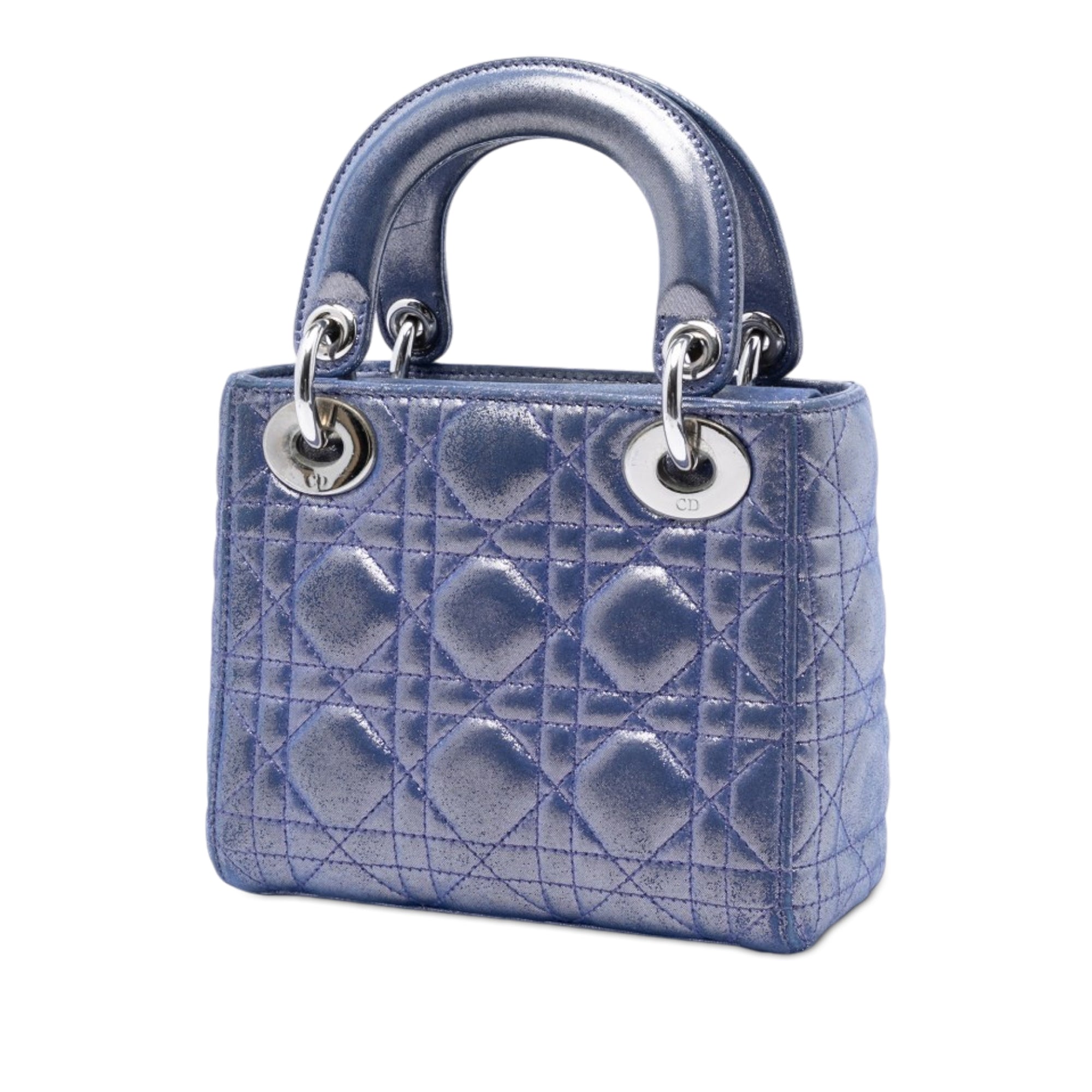 Mini Iridescent Lambskin Cannage Lady Dior - Image 2