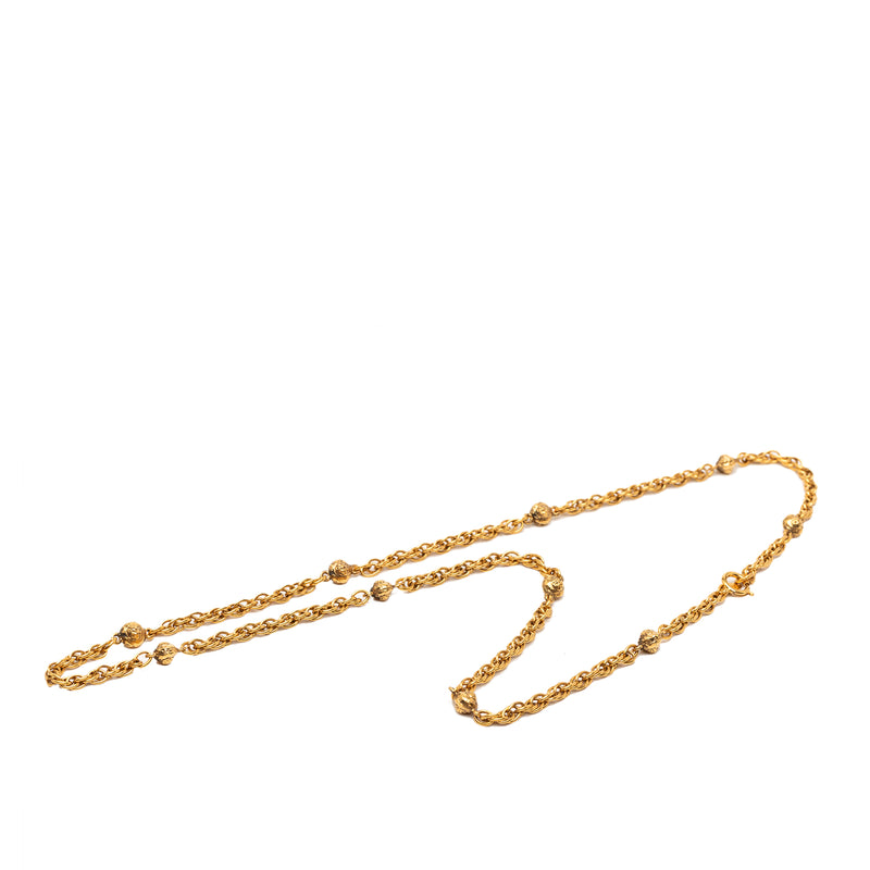 Gold Plated Ball Charms Necklace - Image 4